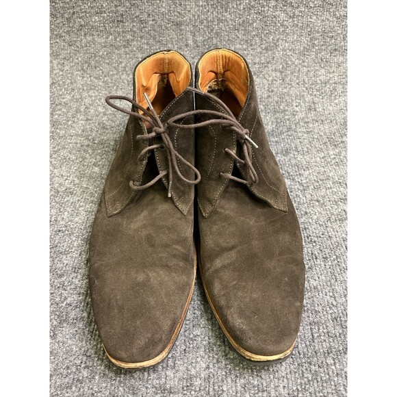 Wolf & Shepherd Striker Chocolate Brown Suede Ankle Chukka Boots Men's Size 10 P - Picture 3 of 12